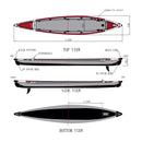 Inflatable Kayak - Water Sports Kayak with 3 different sizes